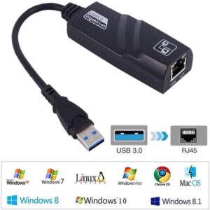 ADAPTADOR USB 3,0 A LAN RJ45 1000 MBPS