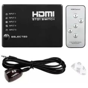 HUB HDMI SWITCH 5 PUERTO FULL HD CON CONTROL