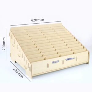 Caja Organizadora de Madera B48 para Control de Reparación de Celulares