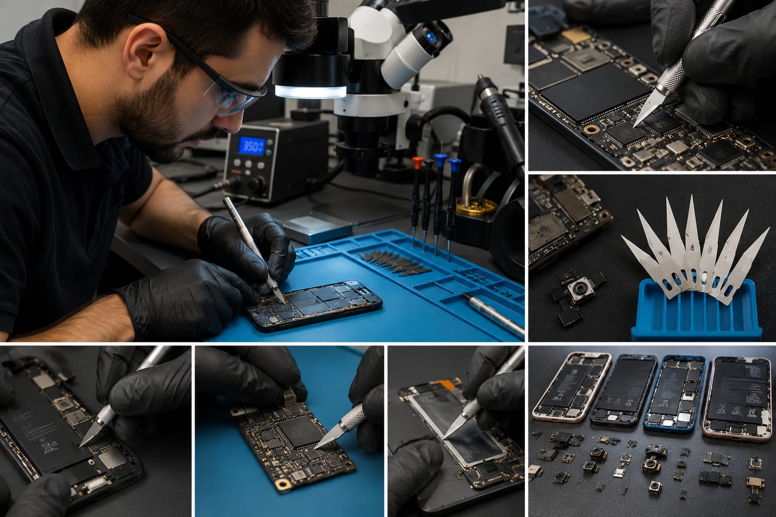 CUCHILLA REPUESTO PARA BISTURI DE CORTE EN REPARACION DE PLACAS - Imagen 3