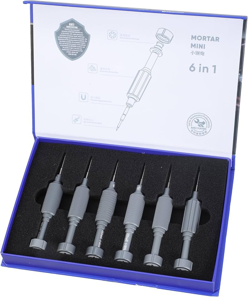 Kit Destornillador Mechanic iShell Max Mortar Mini 3D Profesional para Reparación de Celulares - Imagen 2