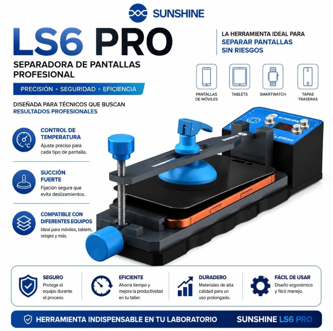 Separador de Pantallas con Calefactor SUNSHINE LS6 Pro para Celulares - Imagen 3