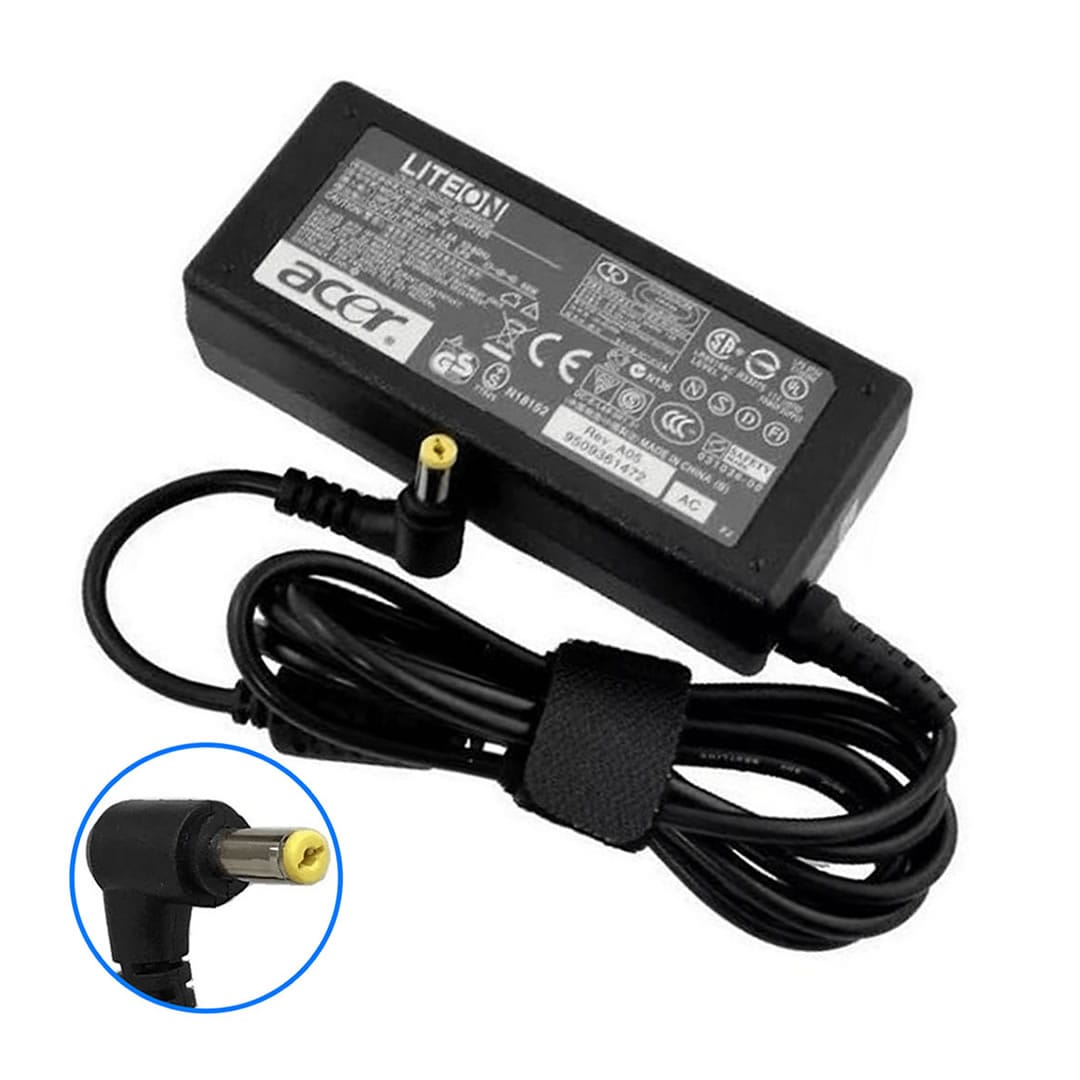 Fuente Cargador para Notebook Acer 65W Amarillo