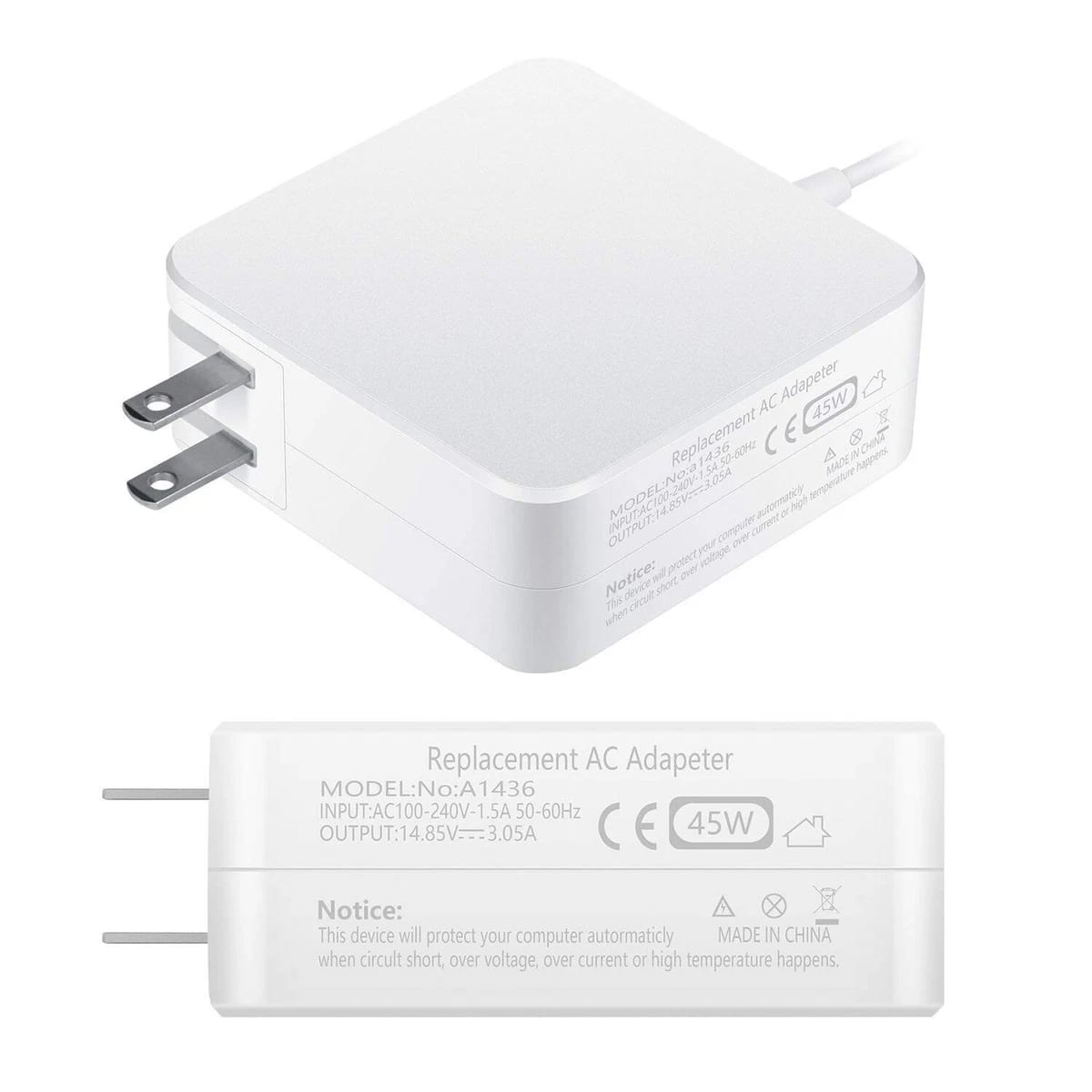 Cargador para MacBook Air Apple 45W 14.5V 3.1A MagSafe 2 Punta T - Imagen 3
