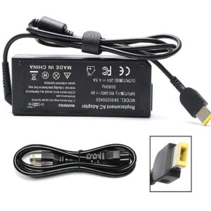 Fuente Cargador para Notebook Lenovo 90W 20V 4.5A Punta Rectangular Amarilla Slim Tip