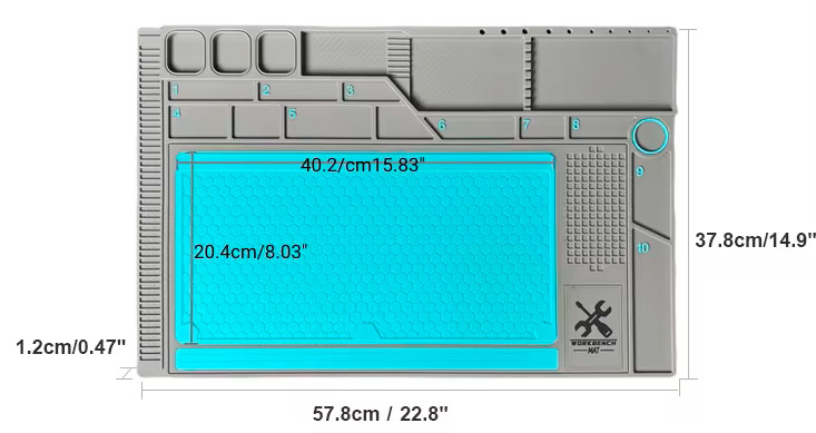 Manta Térmica Workbench Crisfe para Reparación de Celulares - Imagen 3