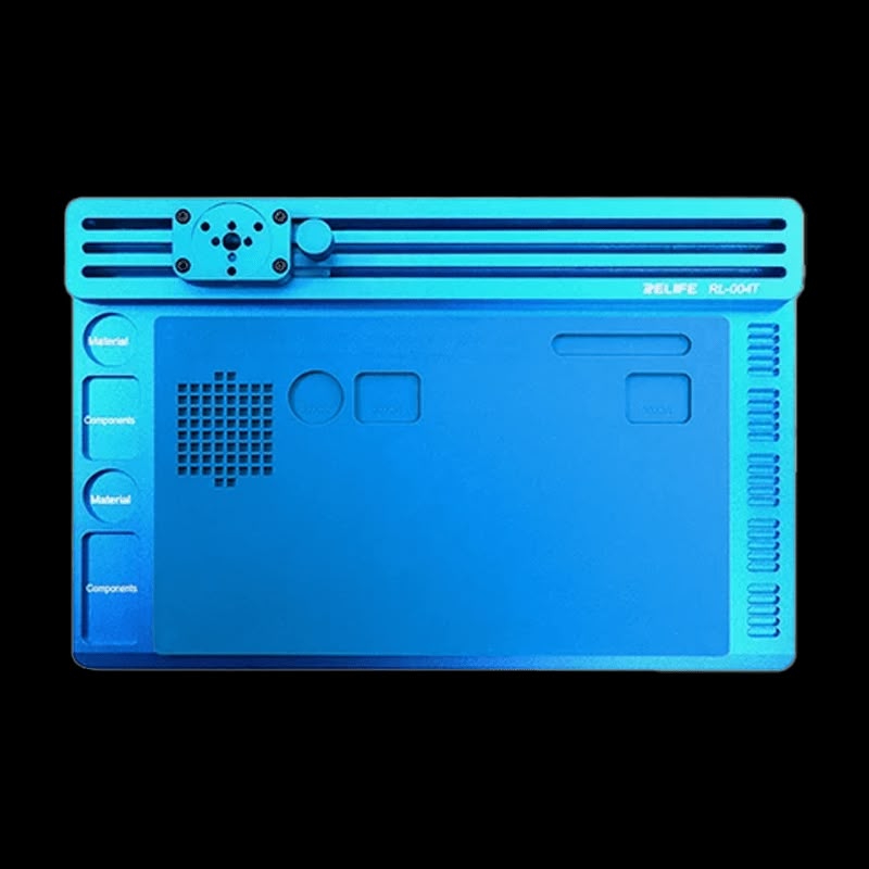 MANTA / BASE PARA MICROSCOPIO ALUMINIO RELIFE RL-004T AZUL - Imagen 2
